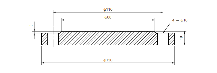 EN 1092-1 Слепой фланец